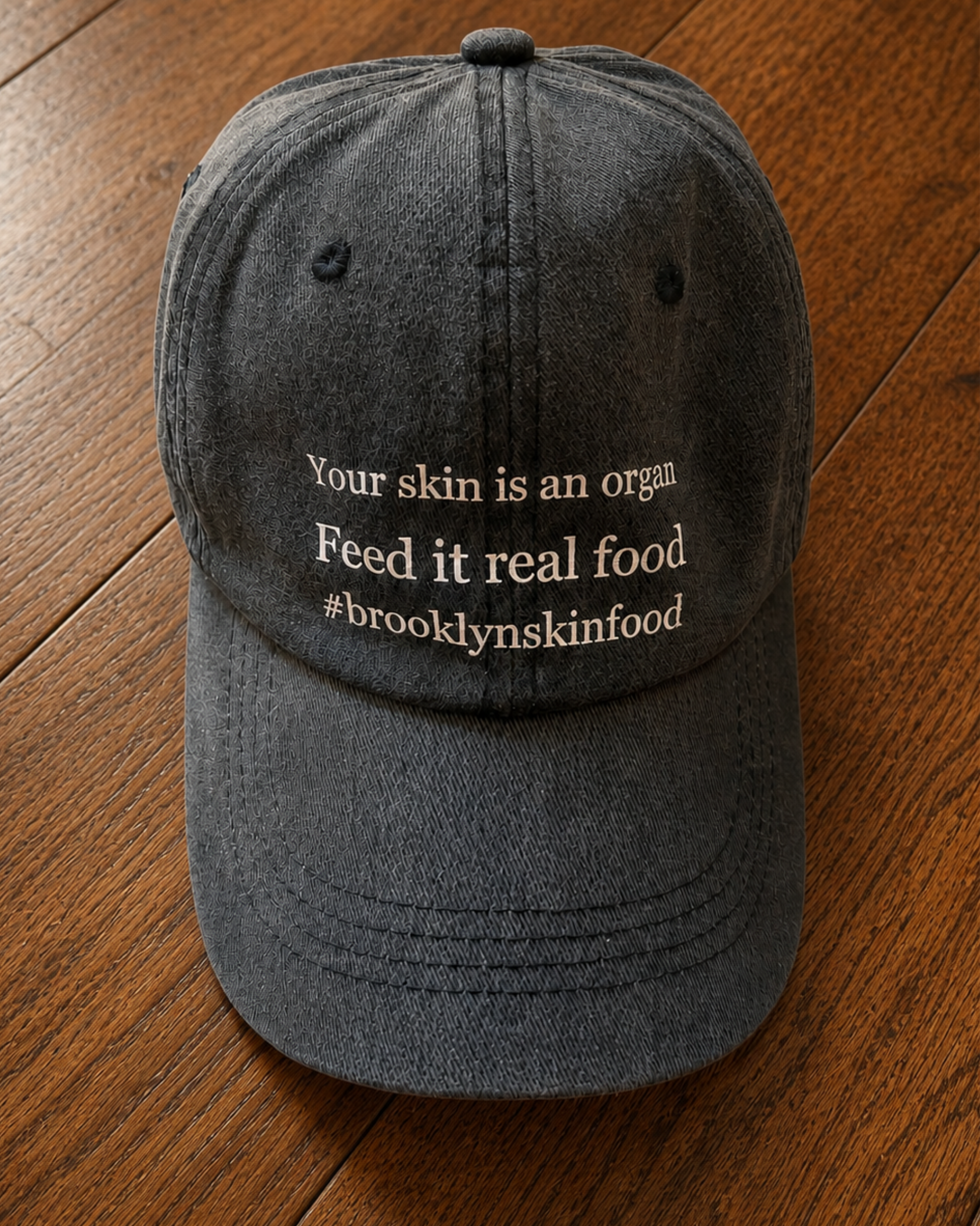 Your Skin Is An Organ - Grey Soft-Wash Cotton Twill Hat