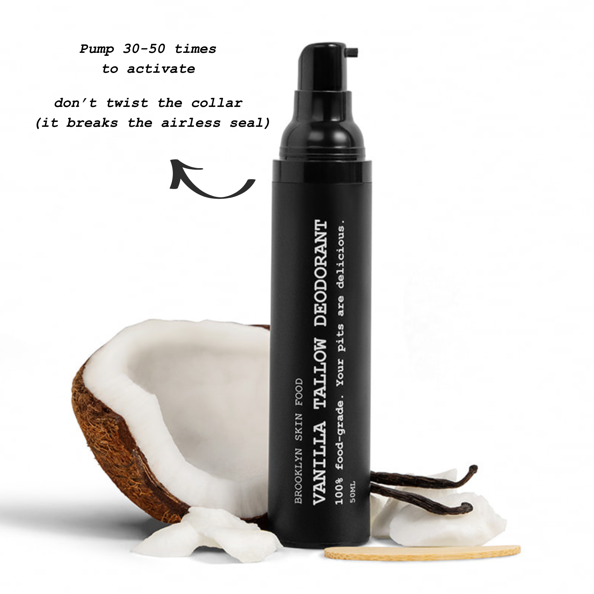 Vanilla Grass-Fed Tallow Deodorant