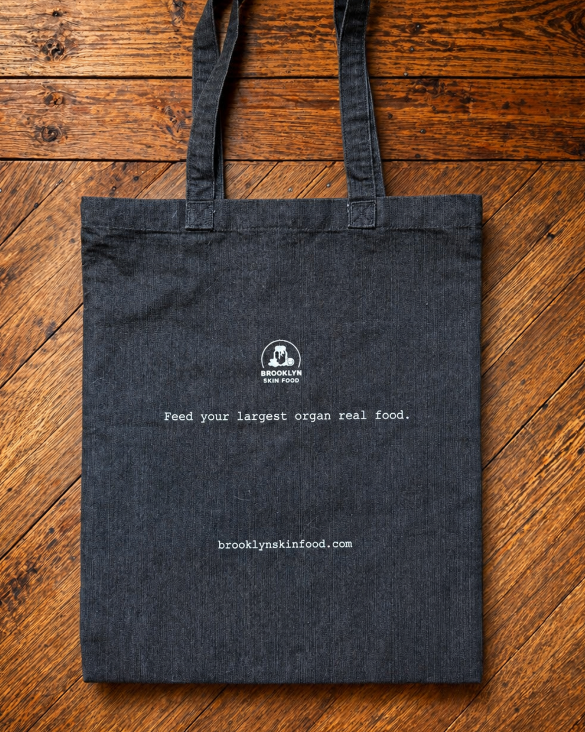 BSF Black Denim Tote Bag